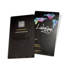 Laser Cut Custom Brand Stainless Steel Black Metal Calling Business ID Cards